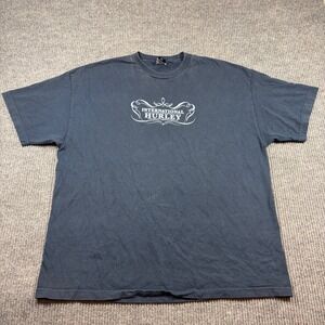 Vintage Hurley International Shirt Men's XXL Black Short Sleeve Y2K Skate Surf